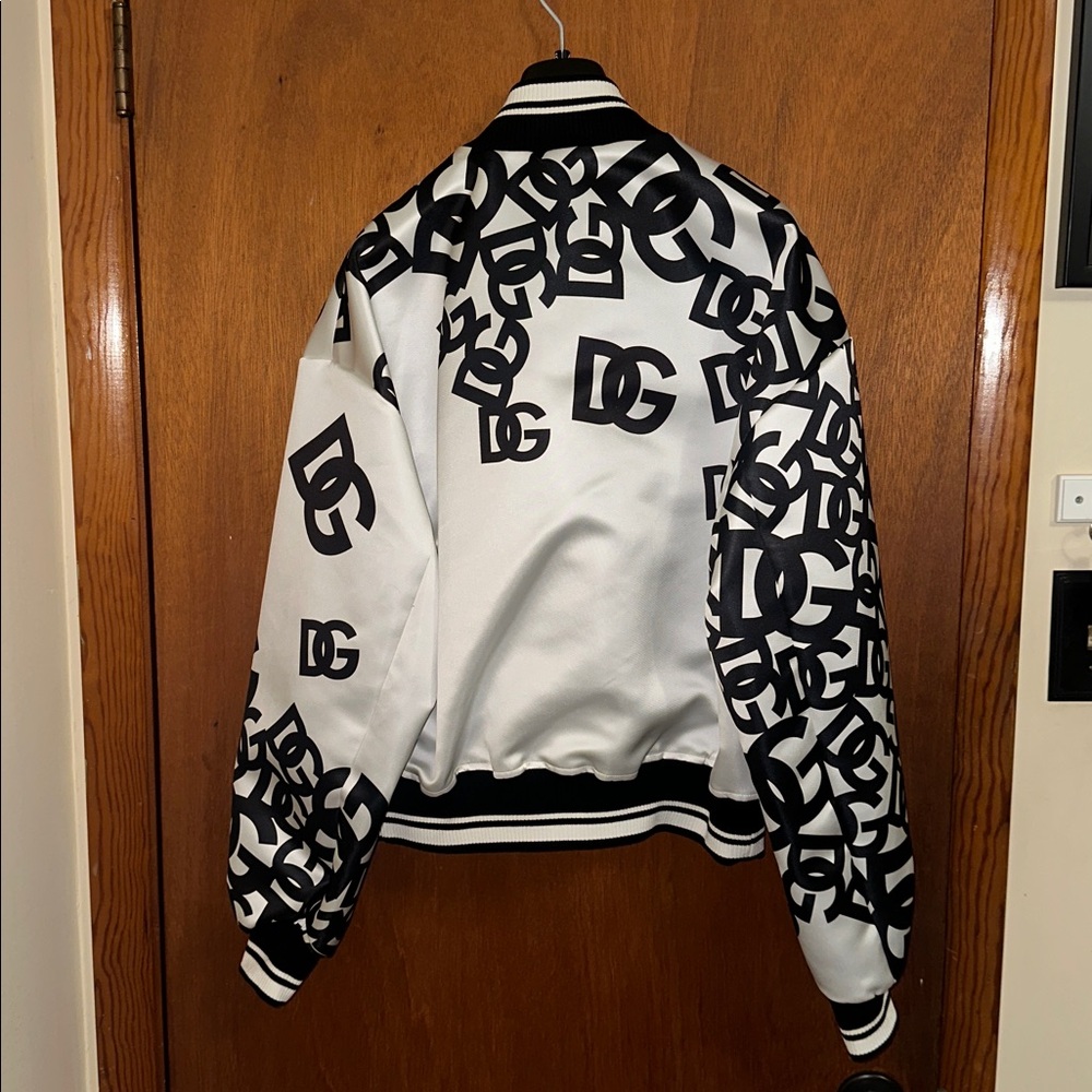 Dolce & Gabbana Pattern Logo Varsity Jacket - Picture 12 of 13